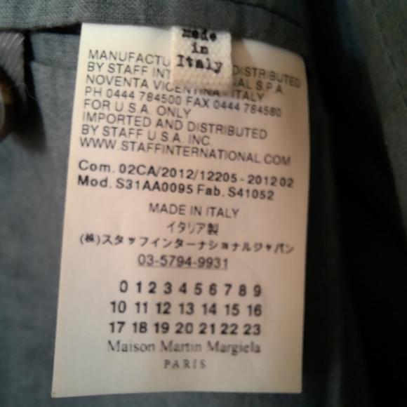 2 Piece MARGIELA Blanket Long Coat Detachable Collar Wool Cashmere Gray 42 6 - Picture 13 of 15